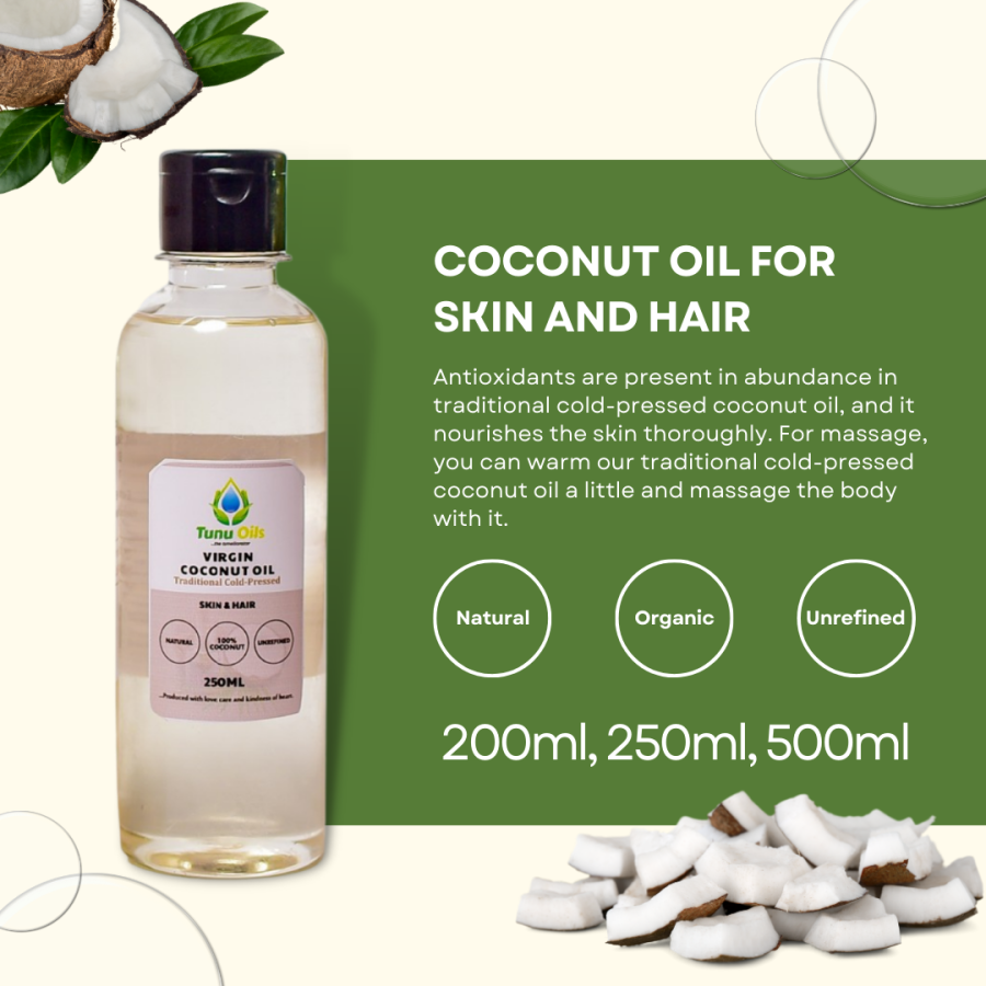 Virgin Coconut Oil for Skin and Hair